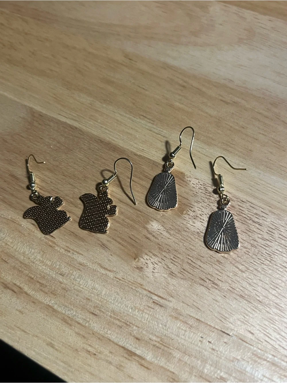 Cute Kids Pink Squirrel & Yellow Pumpkin Earrings Set E123